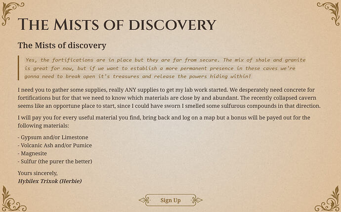 The Mists of Discovery