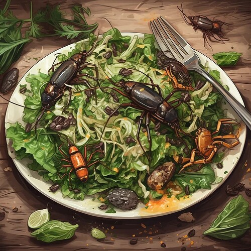 food_Tangle_Root_Salad_with_Fried_Grubs